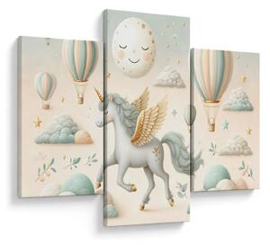 Tablou - Unicorn fericit (90x60 cm)