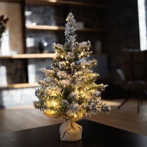 Pom de Crăciun cu lumini, înzăpezit, 60 cm, CHRISTMAS TIP 1