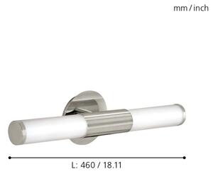 EGLO 87222 - Corp de iluminat perete PALMERA 2xE14/40W OPAL