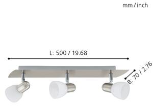 EGLO 90985 - Lampa spot ENEA 3xE14/40W