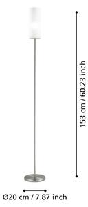 Lampadar TROY 3 1xE27/40W alb EGLO 85982