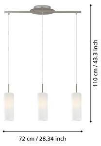 EGLO 85978 - Lampa suspendata TROY 3 3xE27/60W