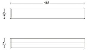 Philips 34059/11/16 - Corp de iluminat LED perete baie MYBATHROOM FIT 3xLED/2,5W/230V