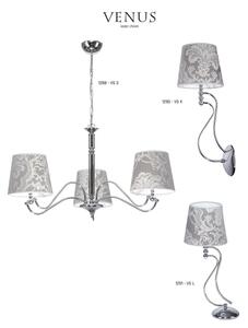 JUPITER 1288-VS3 - Lampa suspendata VENUS 3xE27/60W