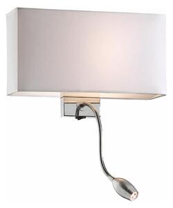 Ideal lux - Corp de iluminat perete 1xE27/60W/230V + 1x1W/LED