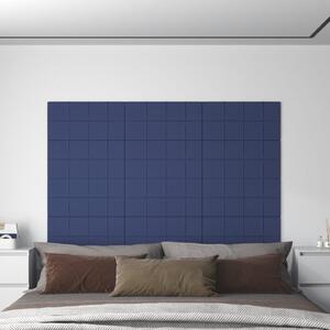Panouri de perete 12 buc. albastru 60x30 cm textil 2,16 m²