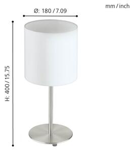 Lampă de masă Eglo 31594 PASTERI 1xE27/60W/230V
