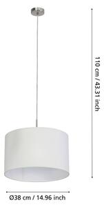 Lustră pe cablu Eglo 31571 PASTERI 1xE27/60W/230V