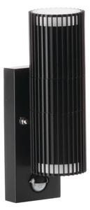 Kanlux 46203 - Aplică de exterior cu senzor RADILO, spot de perete, 2xGU10/11W/230V, IP44, negru