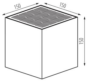Kanlux 28997-LED Aplica solară de perete REKA LED/6W/230V 3000/4000/6500K IP65 negru