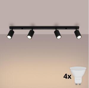 Brilagi - Spot LED CRESTO, 4x GU10, 10W, 230V, negru