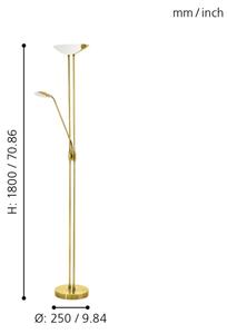 Eglo 93877 - LED Lumina cu intensitate variabila BAYA 1 LED/20W + LED/2,5W