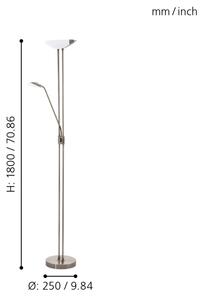 Eglo 93876 - LED dimmable lampa BAYA 1 LED/20W + LED/2,5W