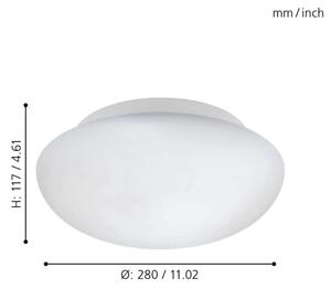 Eglo 81636 - Plafoniera ELLA 1xE27/60W/230V