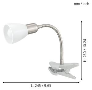 Eglo 92932 - Lampă LED cu clemă DAKAR 3 1xE14/4W/230V
