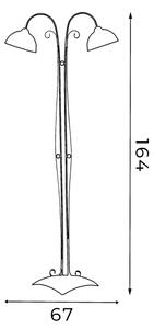 Lampadar ANTICA 2xE27/60W/230V