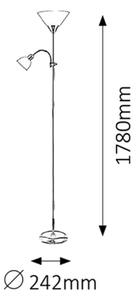 Rabalux 4064 - Lampă de podea ACTION 1xE27/100W/230V + 1xE14/25W