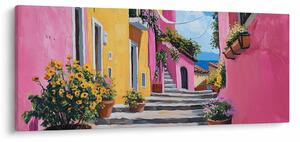 Tablou - Alee roz (120x50 cm)