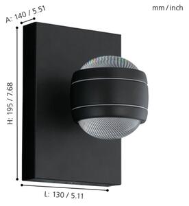 Eglo SESIMBA 94848 - Lampă LED de exterior, 2 x LED, 3,7 W, 230 V, IP44