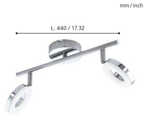 Eglo 94757 - Corp de iluminat LED baie GONARO 2xLED/3,8W/230V