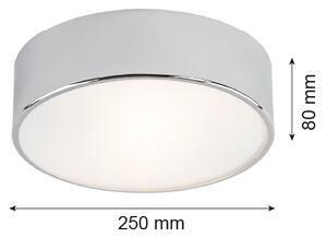 Plafonieră Argon 3083 DARLING 2xE27/15W/230V d. 25 cm argintiu