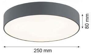 Plafonieră Argon 3080 DARLING 2xE27/15W/230V d. 25 cm gri