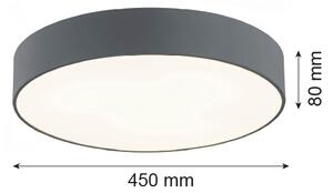 Argon 1187 - Plafonier DARLING 3xE27/15W/230V pr. 45 cm gri