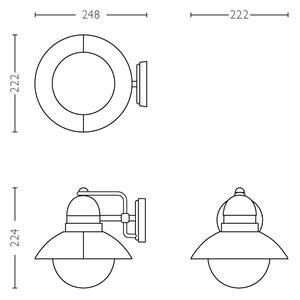 Philips 17237/30/PN - Corp de iluminat exterior MYGARDEN HOVERFLY 1xE27/60W/230V