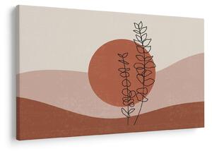 Tablou - Boho frunze N⁰1 (90x60 cm)