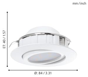 Eglo 95851 - Set de 3 spoturi LED încastrate PINEDA, 4,9 W, 230 V