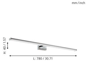 Eglo 96066 - Corp de iluminat LED baie PANDELLA 1 LED/14W/230V