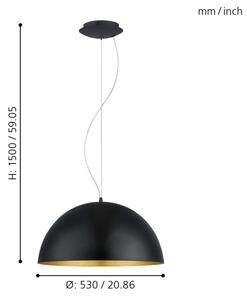 Eglo 94936 - Lustra GAETANO 1 1xE27/60W/230V