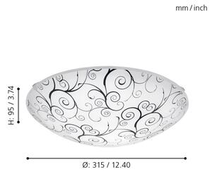 Eglo 96117 - LED Plafoniera MARGITTA 1 LED/11W/230V