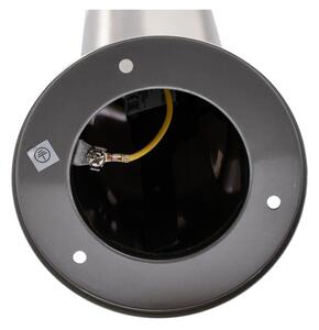 Lampă LED RGBW dimmabilă de exterior LIVIA 1xE27/6,5W/230V 100 cm IP44 argintie