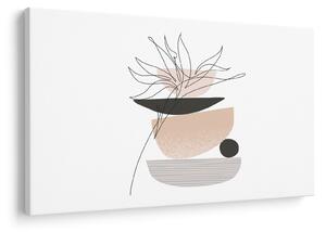 Tablou - Linie de artă flori N⁰1 (90x60 cm)