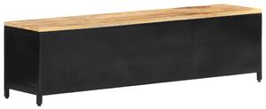 Comodă TV, 130 x 30 x 37 cm, lemn masiv de mango nefinisat
