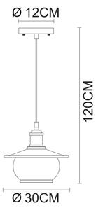 Globo 69030H - Corp de iluminat pendul 1xE27/60W