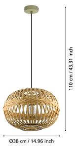 Eglo 49771 - Corp de iluminat pendul AMSFIELD 1xE27/60W