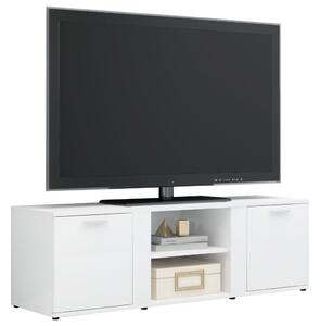 Comodă TV, alb extralucios, 120 x 34 x 37 cm, PAL