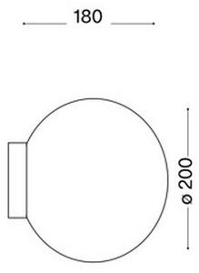 Ideal Lux 59815 - Aplica de perete LED RGBW MAPA, 1x soclu E27, 9W, 230V