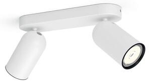 Philips - Spot LED RGBW dimabil PONGEE, 2x GU10 / 4,8 W / 230 V, alb + telecomandă