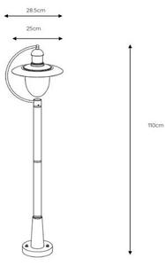 Lucide 11873/01/97 - Lampa exterior ARUBA 1xE27/60W/230V