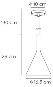 Lucide 35406/16/31 - Lampa suspendata GIPSY 1xE27/40W/230V alb