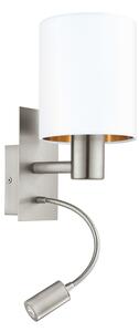 Eglo 96484 - Lampă LED flexibilă PASTERI 1xE27/40W+LED/3,8W albă