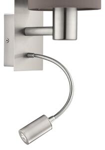 Eglo 96481 - Lampă LED flexibilă PASTERI 1xE27/40W+LED/3,8W gri