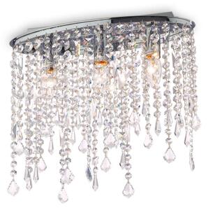 Ideal Lux - Plafonieră cu cristale RAIN 3xE14/40W/230V crom lucios