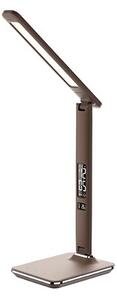 Solight WO45-H - LED lampa de masa cu dispplay LED/9W/230V maro