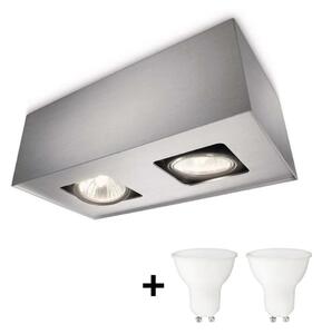 Philips 56232/48/PN - LED Lampă spot TEMPO 2xGU10/6W/230V