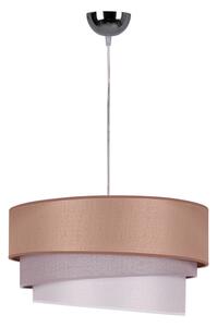 Lustră pe cablu Duolla TRIO 1xE27/40W/230V d. 45 cm maro/gri/argintiu