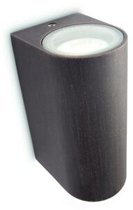 Philips 17102/86/PN - Aplică perete exterior NIGHTINGALE 2xGU10/35W/230V